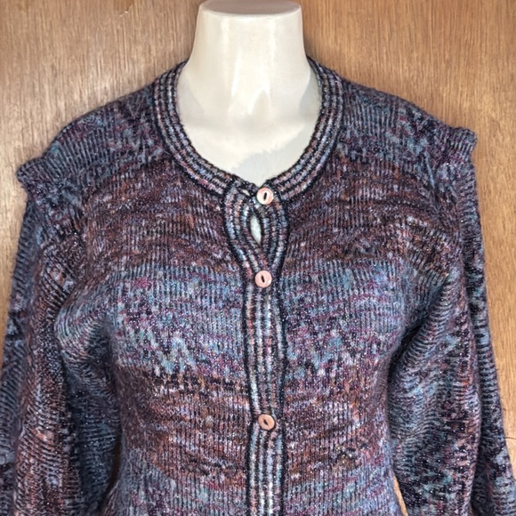 Vintage La Squadra Monte Carlo cardigan mohair blend size small-medium, Italy - Picture 2 of 13